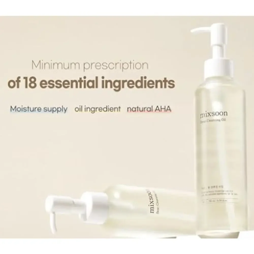 NEW Mixsoon Bean Cleansing Oil Travel Size 0.67 oz 20ml Vegan K-Beauty
